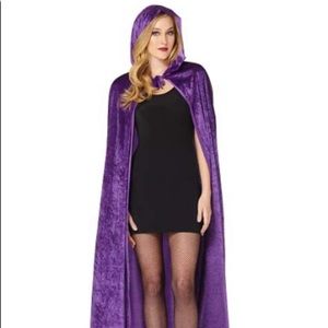 Long purple cape costume cosplay Halloween